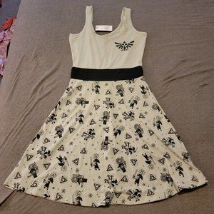 Legend of Zelda Windwaker skater dress XS new with  Hot Topic Discontinued Dress